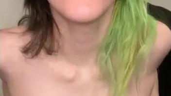 Mysterious Goth Girl Rides Her Favorite Dildo