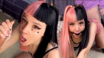 Deepthroat and Gag Fuck With Hot Emo Girl