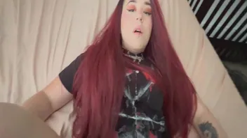 Curvy Big Booty Goth Craves Dick