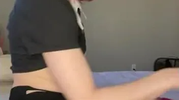 Emo Redhead Stretches Pussy with Huge Dildo