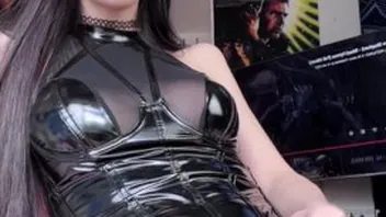 Dominant Goth Trans Girl Fucks Fleshlight Hard