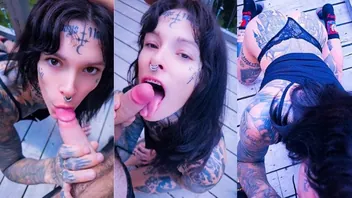 Amy Nosferatu Sucks Straight Guy Deep in the Woods