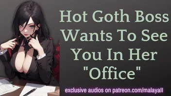 Goth Boss ASMR Erotic Office Roleplay
