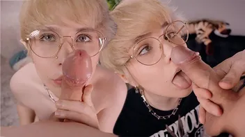 Little Goth Twink Deepthroats and Swallows Load