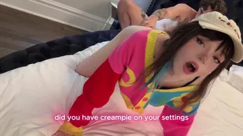 Lonely Emo Girl Tries DickDash for Rough Anal Creampie