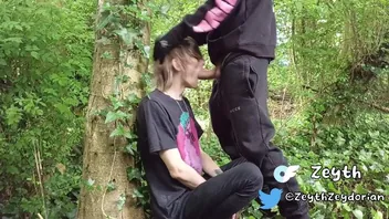 Emo Guy Meets Hooded Stranger In Woods