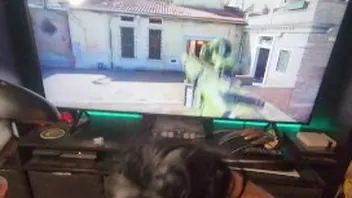 Goth Gamer Girl Gives Sloppy Blowjob