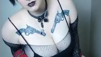 Chubby Goth Teases and Controls Your Orgasm