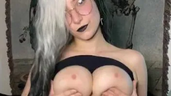 Big Titty Goth Egg Nude Toying Session