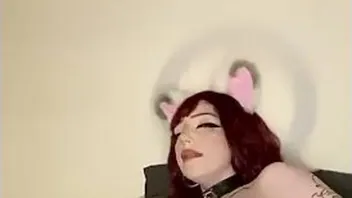 Tattooed Redhead Catgirl Anal Play
