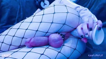 Goth Femboy Anal Dildo Ride To Cum