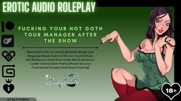 Hot Goth Tour Manager Fucks You After Concert