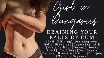 Goth girlfriend drains your balls in ASMR